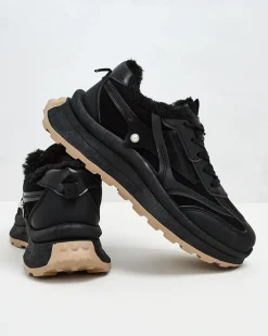Ocieplane|Sneakersy^Royalfashion Sneakersy damskie z ociepleniem Terib czarny