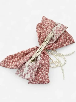 Akcesoria Do Włosów^Royalfashion Spinka do włosów z dużą kokardą różowy