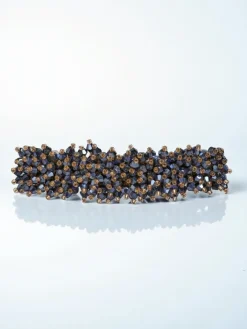 Akcesoria Do Włosów^Royalfashion Spinka do włosów – elegancka ozdoba z kryształkami Granatowy