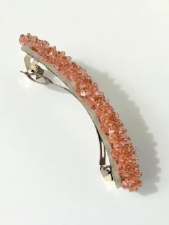 Akcesoria Do Włosów^Royalfashion Spinka do włosów – elegancka ozdoba z kryształkami różowy