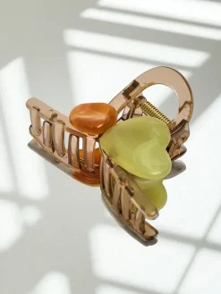 Akcesoria Do Włosów^Royalfashion Spinka do włosów z sercem zielony