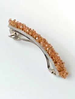Akcesoria Do Włosów^Royalfashion Spinka do włosów – elegancka ozdoba z kryształkami Camel