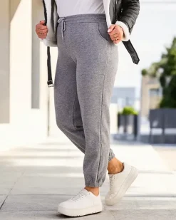 Spodnie Dresowe|Plus Size^Royalfashion Spodnie dresowe damskie PLUS SIZE gołębi szary