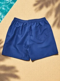 Spodnie^Royalfashion Sportowe męskie krótkie spodenki z ochronną siateczką Granatowy