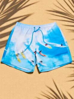 Spodnie^Royalfashion Sportowe męskie krótkie spodenki z ochronną siateczką Jasnoniebieski