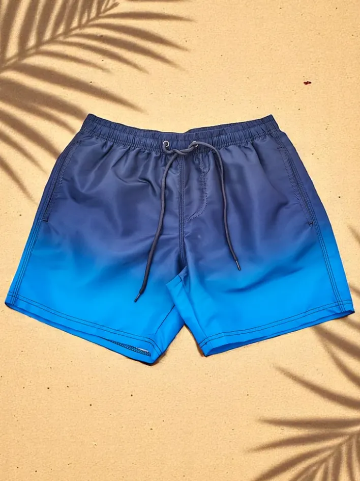 Spodnie^Royalfashion Sportowe męskie krótkie spodenki ombre z ochronną siateczką czarny