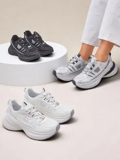 Ugc|Sneakersy^Royalfashion Sportowe sneakersy damskie na grubszej podeszwie Roality biały