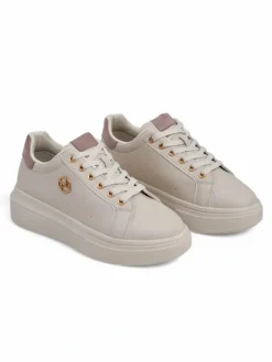 Ugc|Sneakersy^Royalfashion Sportowe sneakersy damskie Clevermood Jasny beż