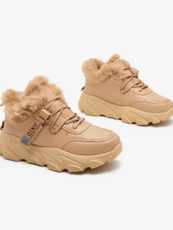 Śniegowce|Ocieplane^Royalfashion Sportowe sneakersy damskie z futerkiem Nonuas