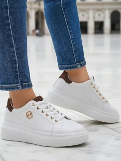 Ugc|Sneakersy^Royalfashion Sportowe sneakersy damskie Clevermood brązowy