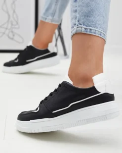 Bieganie, Ćwiczenia I Trening|Sneakersy^Royalfashion Sportowe sneakersy damskie w kolorze m Hellar czarny