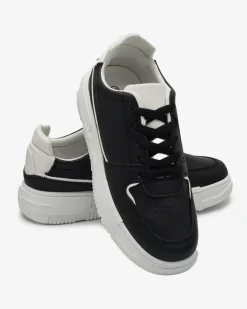 Bieganie, Ćwiczenia I Trening|Sneakersy^Royalfashion Sportowe sneakersy damskie w kolorze m Hellar czarny