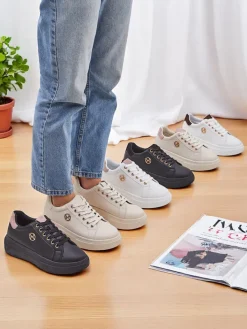 Ugc|Sneakersy^Royalfashion Sportowe sneakersy damskie Clevermood beżowy