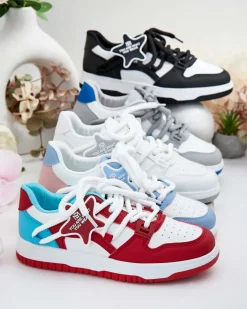 Sneakersy^Royalfashion Sportowe sneakersy damskie Tif czerwony