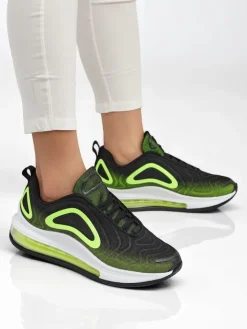 Sneakersy^Royalfashion Sportowe sneakersy damskie Active Blend zielony