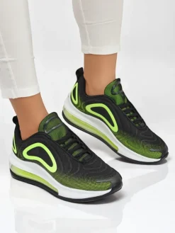 Sneakersy^Royalfashion Sportowe sneakersy damskie Active Blend zielony