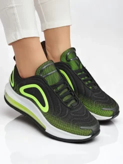 Sneakersy^Royalfashion Sportowe sneakersy damskie Active Blend zielony
