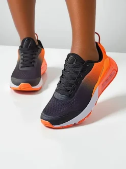 Sportowe^Royalfashion Sportowe sneakersy męskie Estes pomarańczowy