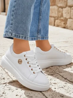 Ugc|Sneakersy^Royalfashion Sportowe sneakersy damskie Clevermood biały