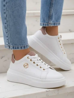 Ugc|Sneakersy^Royalfashion Sportowe sneakersy damskie Clevermood biały