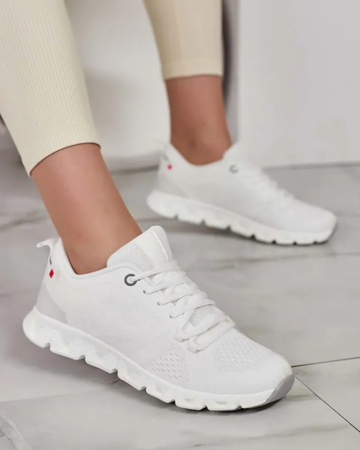 Bieganie, Ćwiczenia I Trening|Sneakersy^Royalfashion Sportowe sneakersy damskie Folleti biały