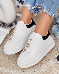 Bieganie, Ćwiczenia I Trening|Sneakersy^Royalfashion Sportowe sneakersy damskie Tesrtes biały