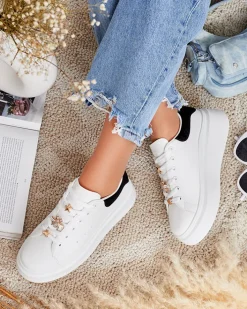 Bieganie, Ćwiczenia I Trening|Sneakersy^Royalfashion Sportowe sneakersy damskie Tesrtes biały