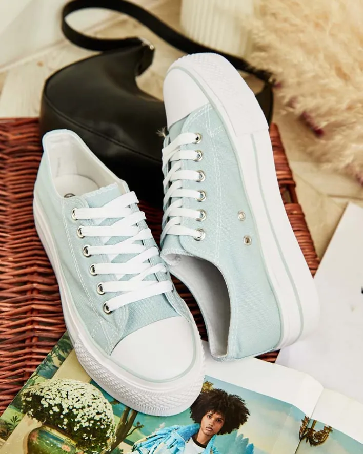 Trampki^Royalfashion Sportowe trampki damskie Tamissa zielony