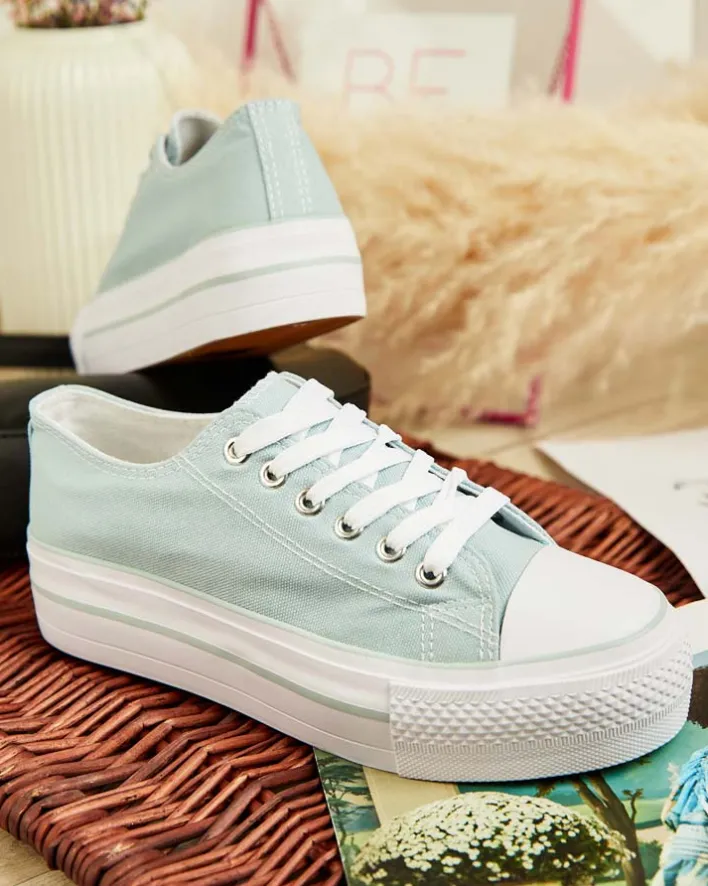 Trampki^Royalfashion Sportowe trampki damskie Tamissa zielony