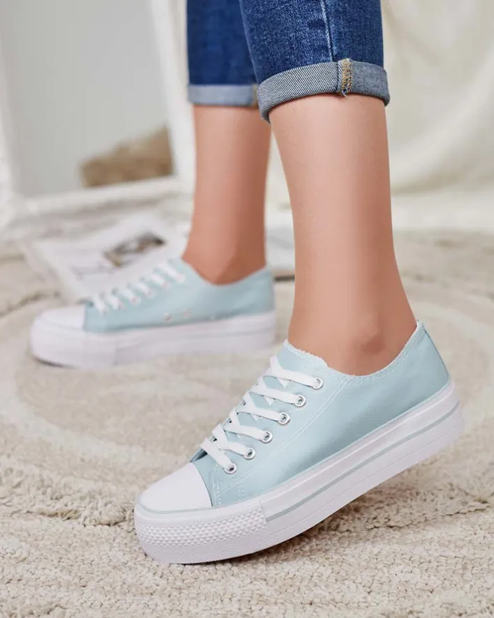 Trampki^Royalfashion Sportowe trampki damskie Tamissa zielony