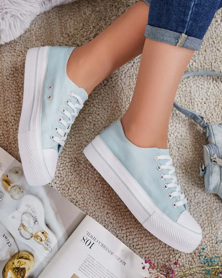 Trampki^Royalfashion Sportowe trampki damskie Tamissa zielony