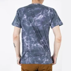 Bluzki^Royalfashion Szara bawełniana koszulka męska z printem gołębi szary