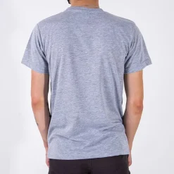 Bluzki^Royalfashion Szara bawełniana koszulka męska z printem gołębi szary