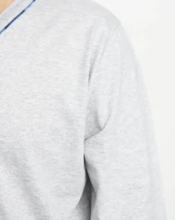 Piżamy^Royalfashion Szara piżama męska zapinana na guziki gołębi szary