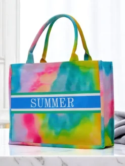 Materiałowe^Royalfashion Torebka materiałowa Colorful Summer Wielokolorowe