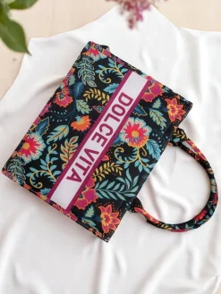 Materiałowe^Royalfashion Torebka materiałowa Dolce Vita Mood czarny