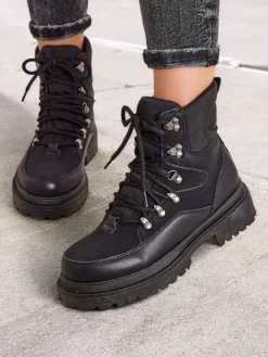 Trapery|Botki Bez Ocieplenia^Royalfashion Trapery damskie Savelly czarny