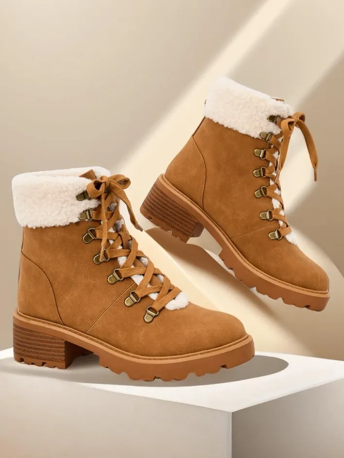 Trapery|Botki Z Delikatnym Ociepleniem^Royalfashion Trapery damskie Sawoli brązowy