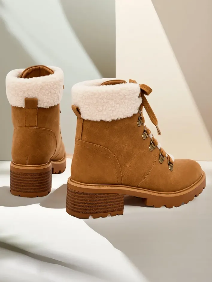 Trapery|Botki Z Delikatnym Ociepleniem^Royalfashion Trapery damskie Sawoli brązowy