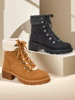 Trapery|Botki Z Delikatnym Ociepleniem^Royalfashion Trapery damskie Sawoli brązowy