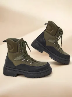 Trapery|Botki Bez Ocieplenia^Royalfashion Trapery damskie Savelly zielony