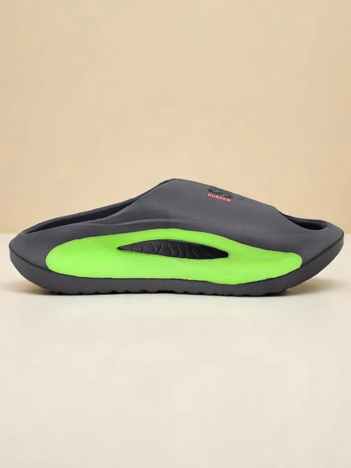 Klapki|Klapki Płaskie^Royalfashion Uniwersalne gumowe klapki Super Smile gołębi szary