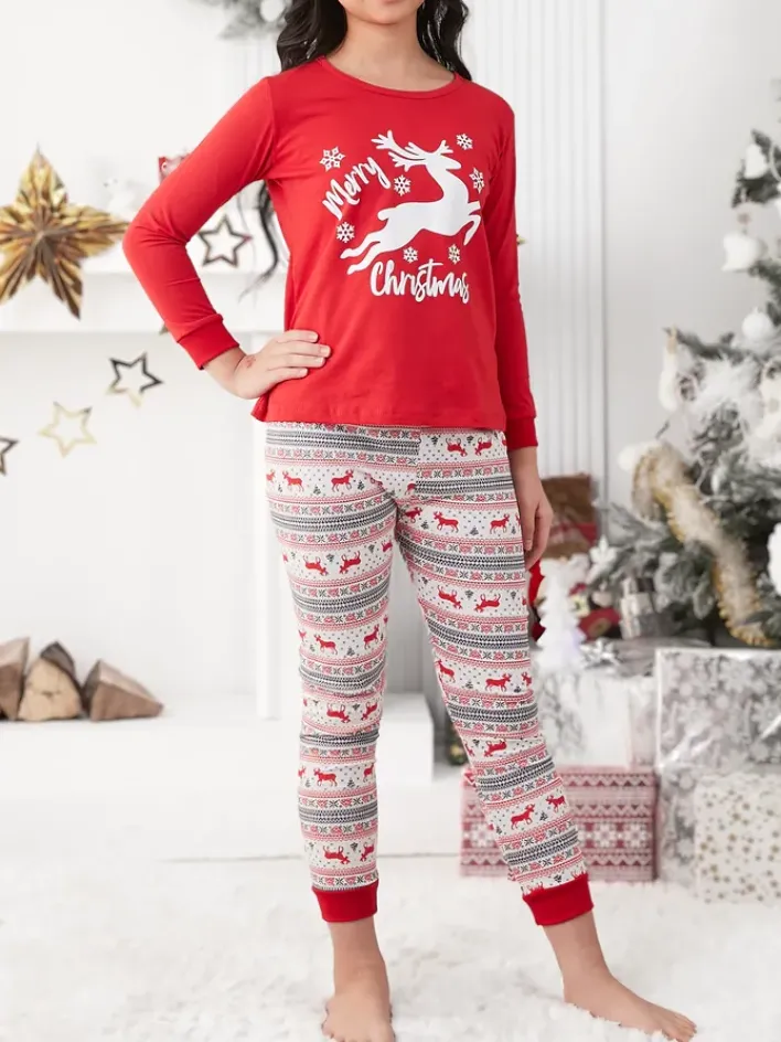 Bielizna|Piżamy^Royalfashion Świąteczna dziecięca piżama z printem