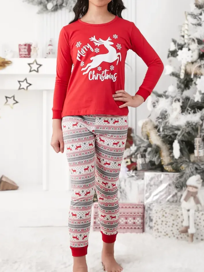 Bielizna|Piżamy^Royalfashion Świąteczna dziecięca piżama z printem