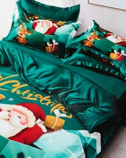 140 X 200 Cm^Royalfashion Świąteczna pościel 140x200 komplet 4 CZĘŚCI