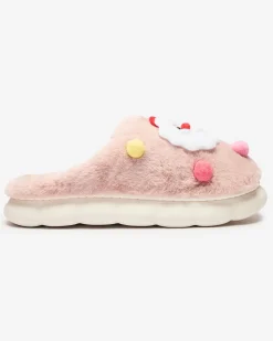 Kapcie^Royalfashion Świąteczne damskie kapcie w kolorze m Fertemse różowy