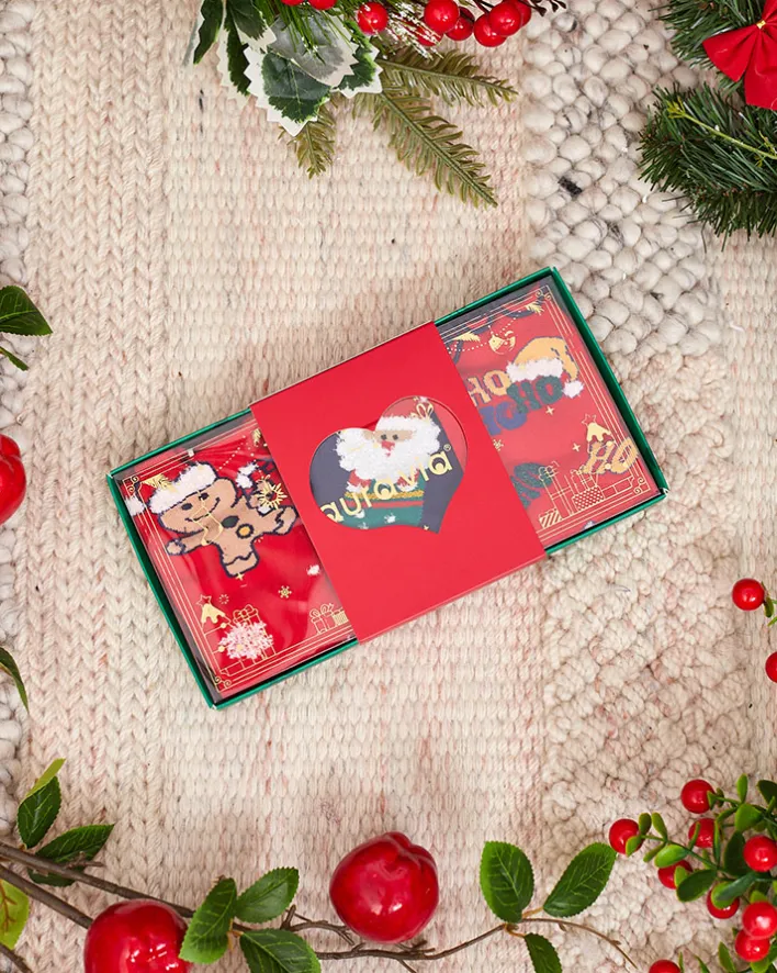 Skarpetki^Royalfashion Świąteczne dziecięce skarpetki w pudełku 3/pak