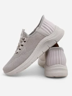 Ugc|Bieganie, Ćwiczenia I Trening^Royalfashion Wsuwane damskie materiałowe buty sportowe Arrate beżowy