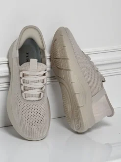 Ugc|Bieganie, Ćwiczenia I Trening^Royalfashion Wsuwane damskie materiałowe buty sportowe Arrate beżowy