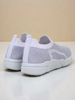 Sportowe|Bieganie, Ćwiczenia I Trening^Royalfashion Wsuwane damskie materiałowe buty sportowe Vena biały